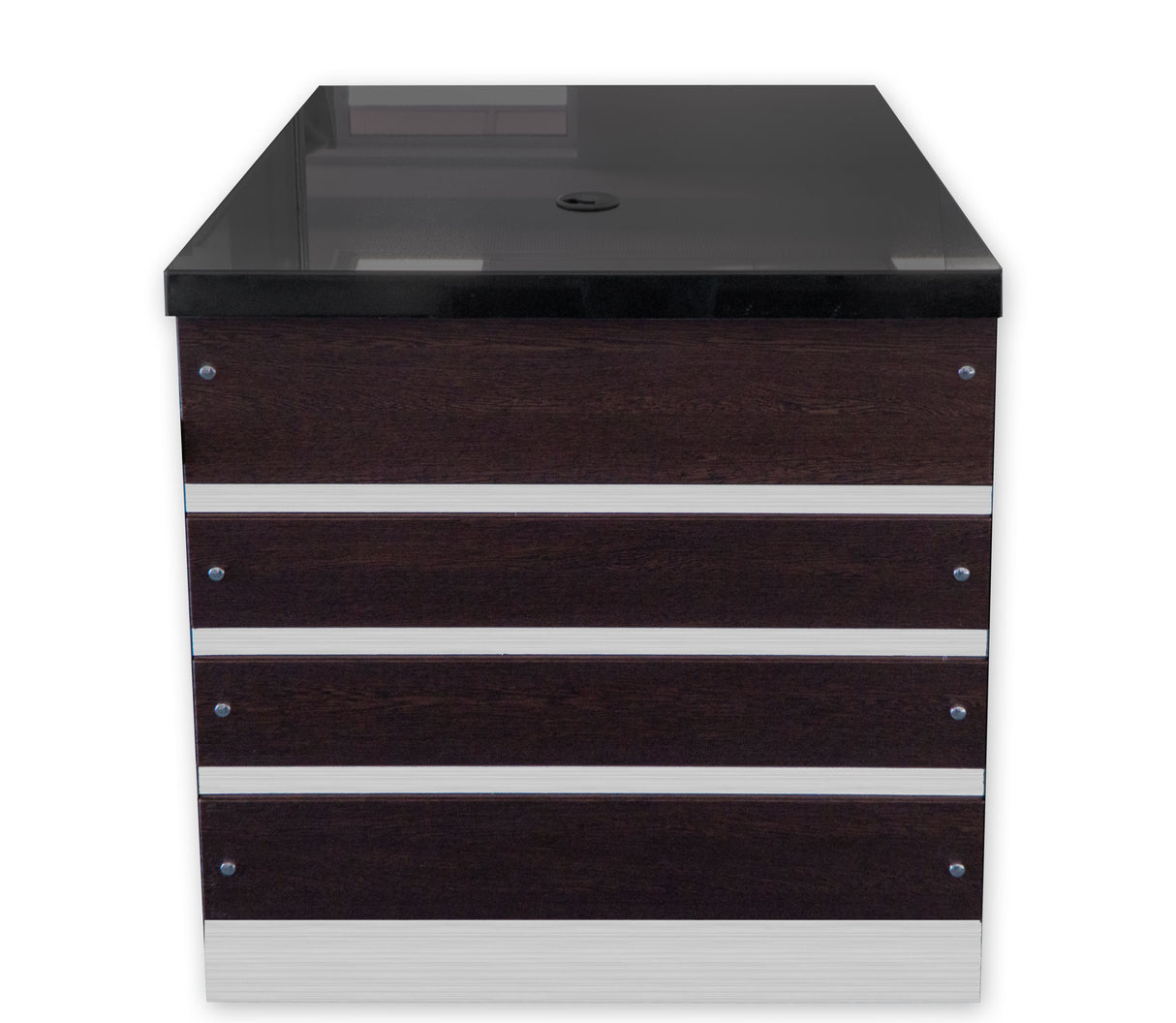 Kassentisch KM-60 Schwarz Granit Dekor Wenge 60 cm Gastronics - CPGASTRO