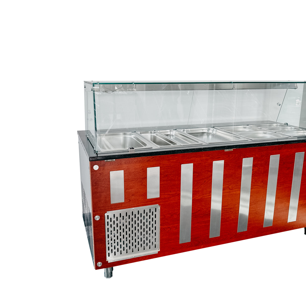 Salattheke Kühltheke Salatvitrine Glasaufsatz Dönertheke mit Verkleidung Gastronics - CPGASTRO