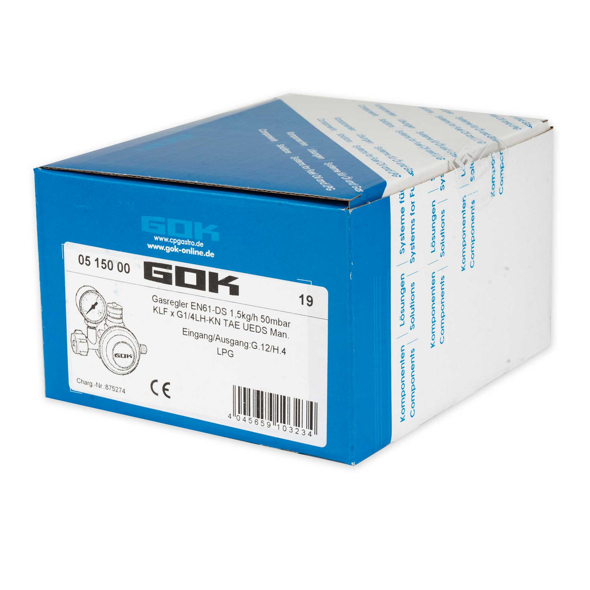 GOK Druckminderer LPG Propan Gas Gastronics - CPGASTRO