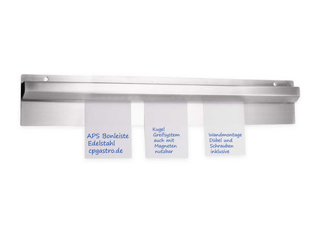 Bonleiste Edelstahl 50 cm & 60 cm Gastronics - CPGASTRO