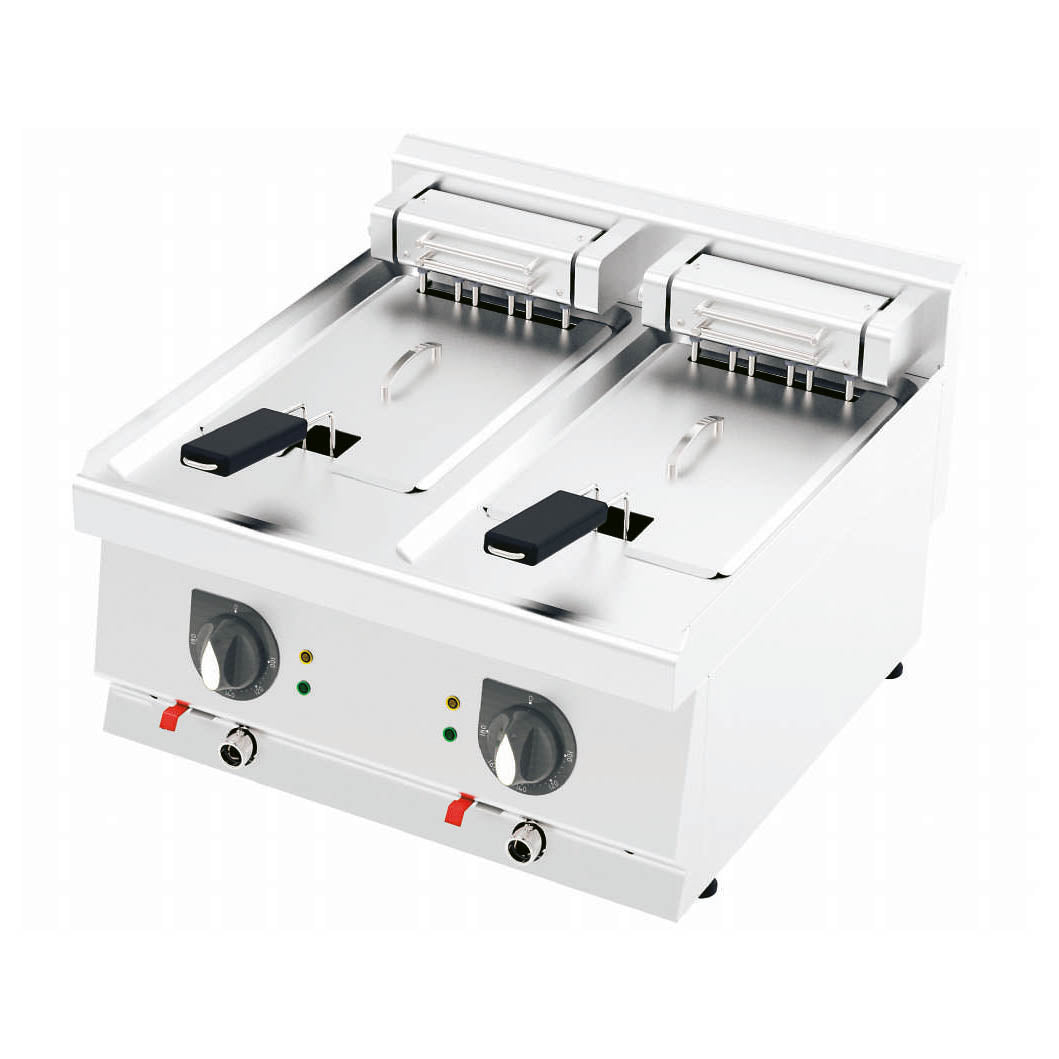 Elektro Doppel Fritteuse F6060E 12+12 Liter Gastronics - CPGASTRO
