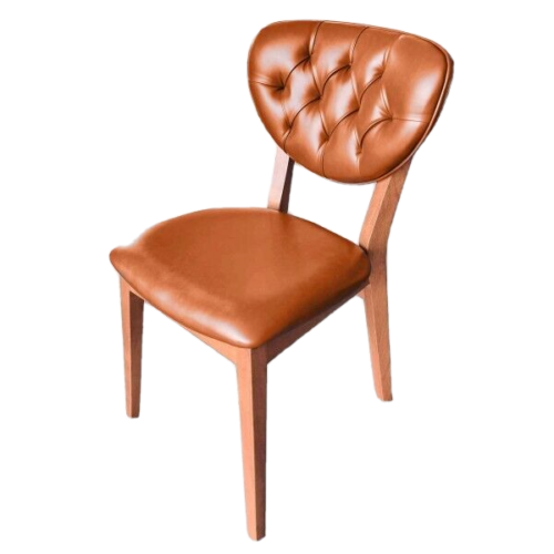 Polsterstuhl Bistro Stuhl Dove Cognac Braun Kunstleder Gastronics - CPGASTRO