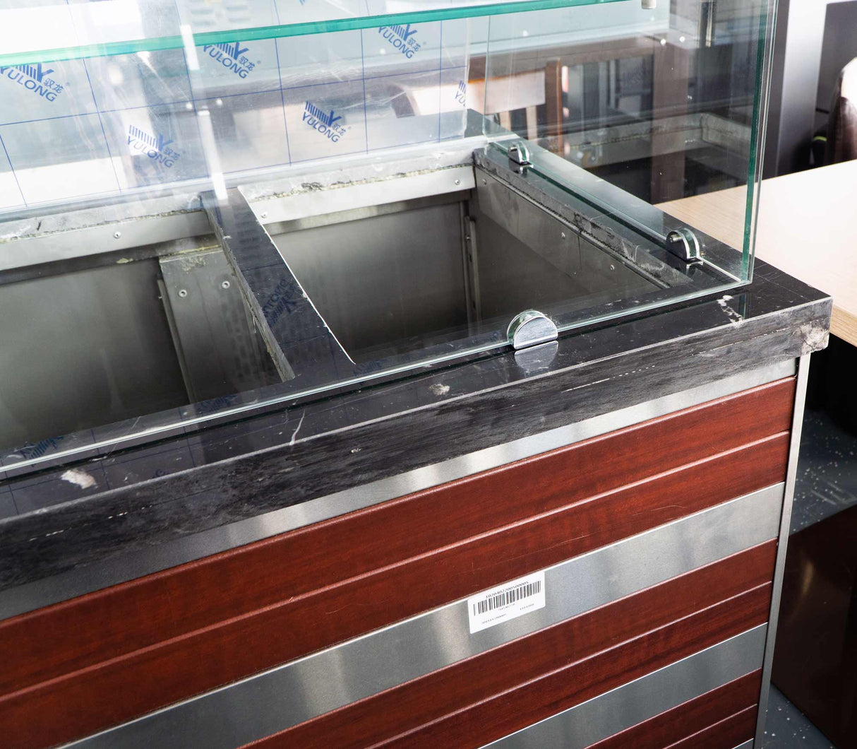 Salattheke mit Aufsatzvitrine 188 cm Gastronics - CPGASTRO