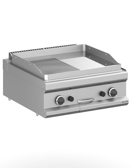 MBM Grillplatte ½ glatt verchromt und ½ gerillt 8 / 11 kW MBM - CPGASTRO