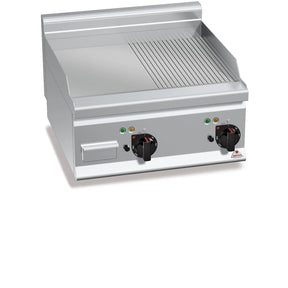 Berto's Grillplatte ½ glatt und ½ verchromt 8 kW - CPGASTRO