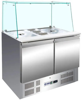 Saladette gerader Glasaufbau KBS 908 - CPGASTRO
