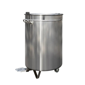 Mülleimer aus Edelstahl mit Fußpedal - CPGASTRO