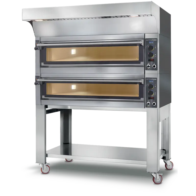 GAM Antares M44 Vollschamott Elektro-Pizzaofen – Doppelkammer - Höchste Backqualität für professionelle Pizzerien - CPGASTRO