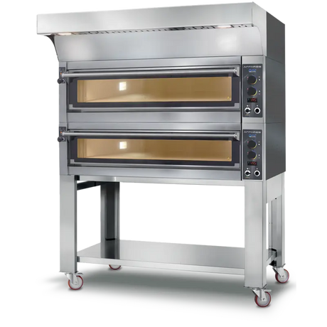 GAM Antares M44 Vollschamott Elektro-Pizzaofen – Doppelkammer - Höchste Backqualität für professionelle Pizzerien - CPGASTRO