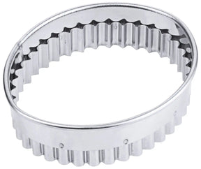 Ausstechform Edelstahl Ausstecher oval gezackt - CPGASTRO