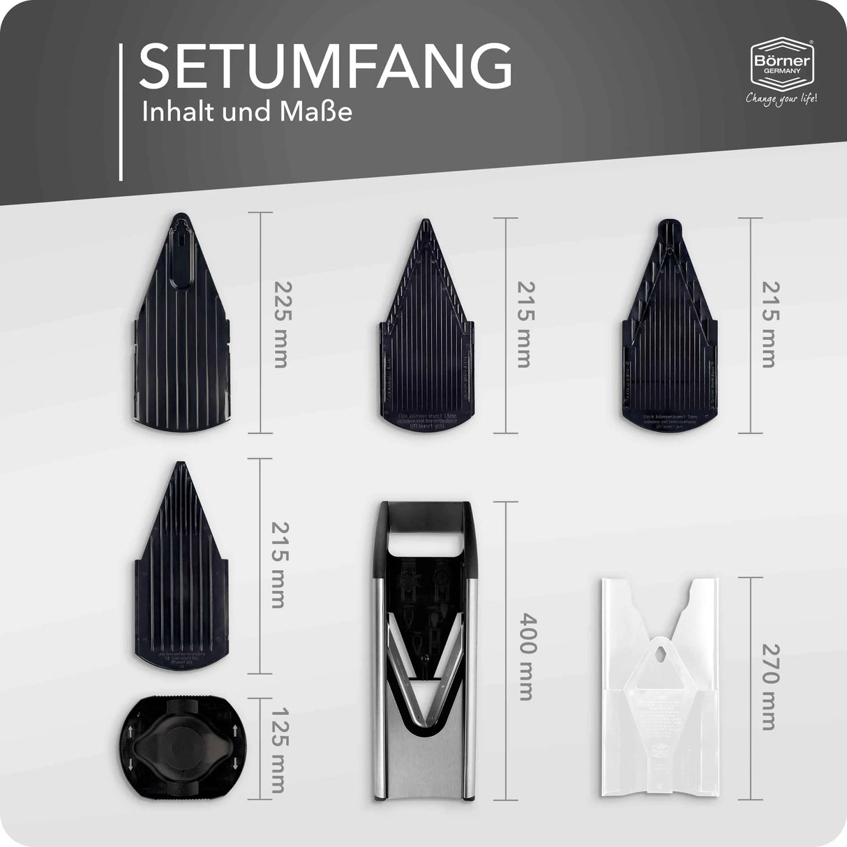 Börner Gemüsehobel V6 ExclusiveLine Starter Set Börner  CPGASTRO