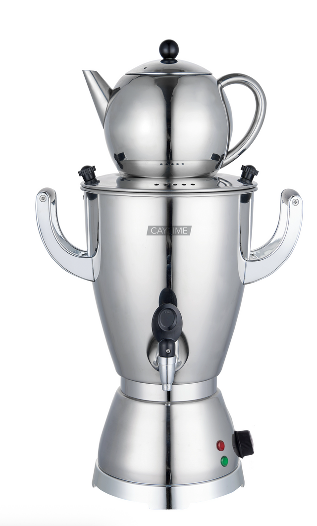 Samowar 5 L Semaver Edelstahl Teekocher Teemaschine Elektrisch für Gastronomie & Haushalt Caytime - CPGASTRO