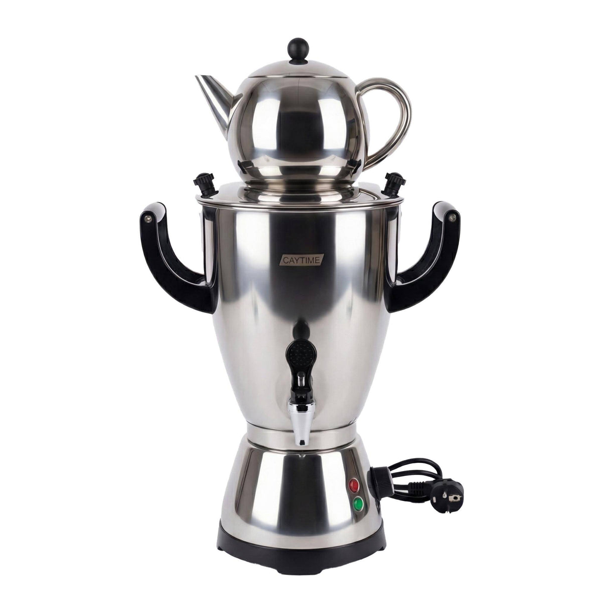 Samowar 5 L Semaver Edelstahl Teekocher Teemaschine Elektrisch für Gastronomie & Haushalt Caytime - CPGASTRO