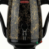 Samowar 3,5 L Semaver Edelstahl Teekocher Teemaschine schwarze Keramikkanne Elektrisch im modernen Design Caytime - CPGASTRO