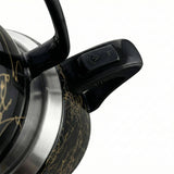 Samowar 3,5 L Semaver Edelstahl Teekocher Teemaschine schwarze Keramikkanne Elektrisch im modernen Design Caytime - CPGASTRO