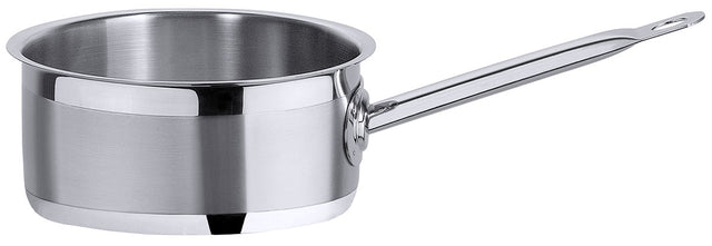 Edelstahl Stielkasserolle niedrig Sautoirform mit Rohrgriff Ø 16-24 cm / Serie 2200 Contacto - CPGASTRO