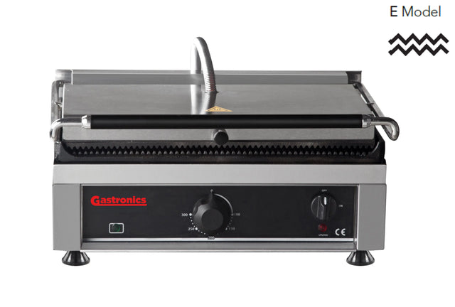 Gastronics KG2745E Kontaktgrill – Profi Grill Toaster mit oberer und unterer gerillter Grillplatte Gastronics  CPGASTRO