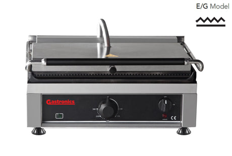 Gastronics KG2745EG Kontaktgrill – Profi Grill Toaster mit oben gerillter und unten glatter Grillplatte Gastronics  CPGASTRO