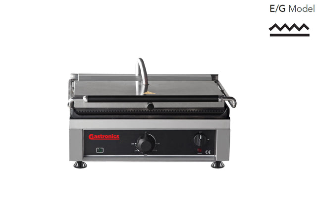 Gastronics KG2735EG Kontaktgrill – Profi Grill Toaster mit oben gerillter und unten glatter Grillplatte Gastronics  CPGASTRO