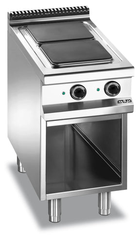 MBM Elektroherd 2 Kochplatten viereckig mit Untergestell 6 kW - CPGASTRO