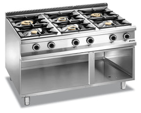 MBM Gasherd 6 Brenner mit Untergestell 54 kW - CPGASTRO