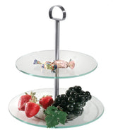 Glas-Etagere 2 oder 3-stufig mit flache gehärtete Glasscheiben - CPGASTRO