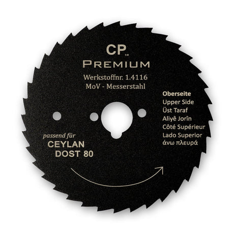 Kreismesser für Ceylan & Dost 80 Teflon Beschichtet Glatt Döner- Gyrosmesser.
