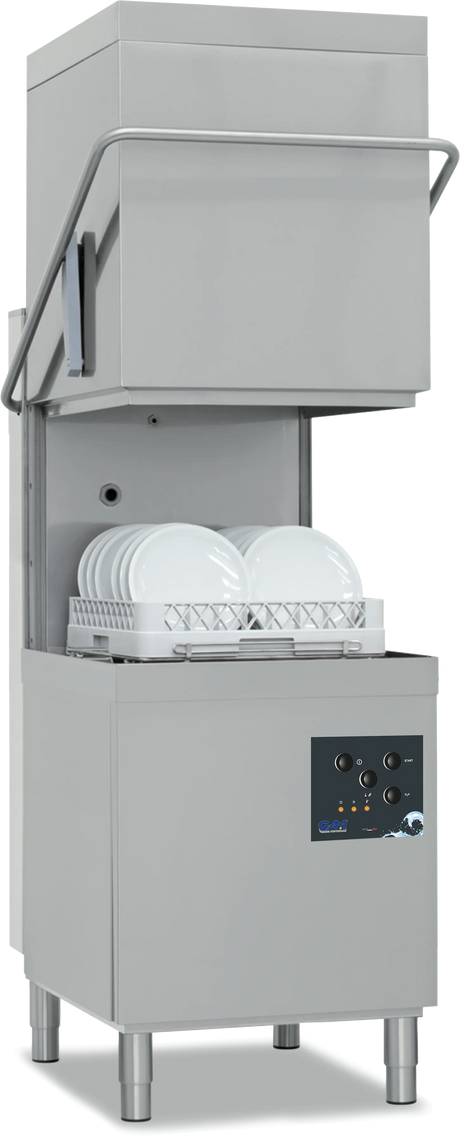 GAM Haubenspülmaschine 8,5 kW mit Klarspüler- , Laugenpumpe & Ablaufpumpe MH50TP - CPGASTRO