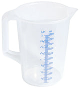 unzerbrechlich Messbecher transparent 0,25 bis 5 Liter mit Skala Contacto  CPGASTRO