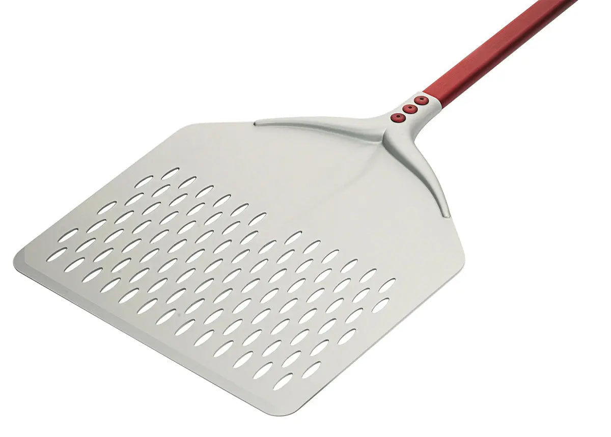 Alu Pizzaschaufel gelocht rechteckig Gesamtlänge 155 - 175cm - CPGASTRO