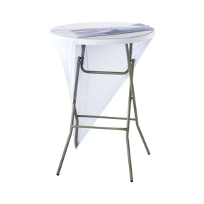 Stehtisch klappbar weiß Ø 800 mm H 1100 mm - CPGASTRO