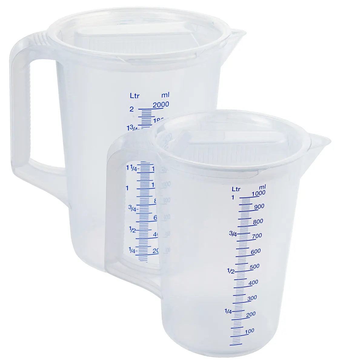 Profi Messbecher mit Deckel 1 oder 2 Liter - CPGASTRO