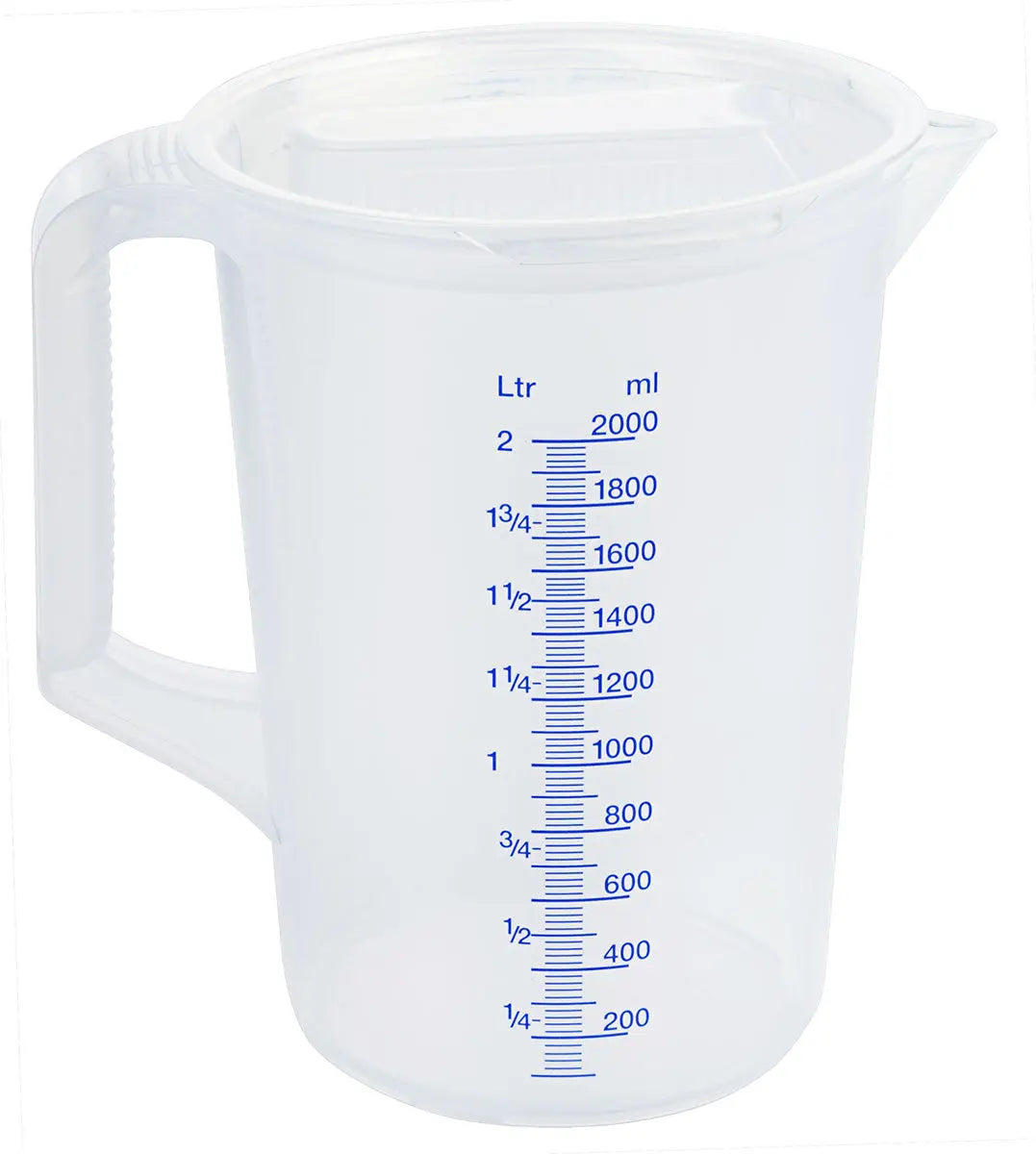 Profi Messbecher mit Deckel 1 oder 2 Liter - CPGASTRO