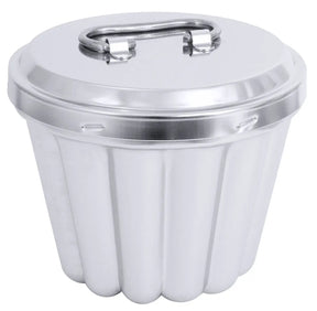 Edelstahl Puddingform 14-18 cm ohne Innenrohr mit Deckel - CPGASTRO