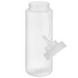 Quetschflasche mit Schraubdeckel & Verschlusskappe  Ø 8 cm 1.025 ml  Polyethylen transparent CPGASTRO  CPGASTRO