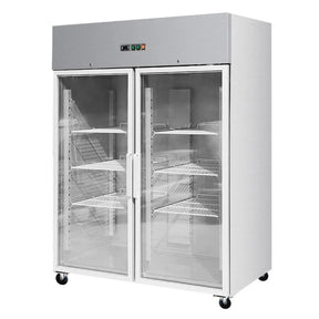 Edelstahlkühlschrank mit Glastür 1333 Liter GN2/1 - CPGASTRO