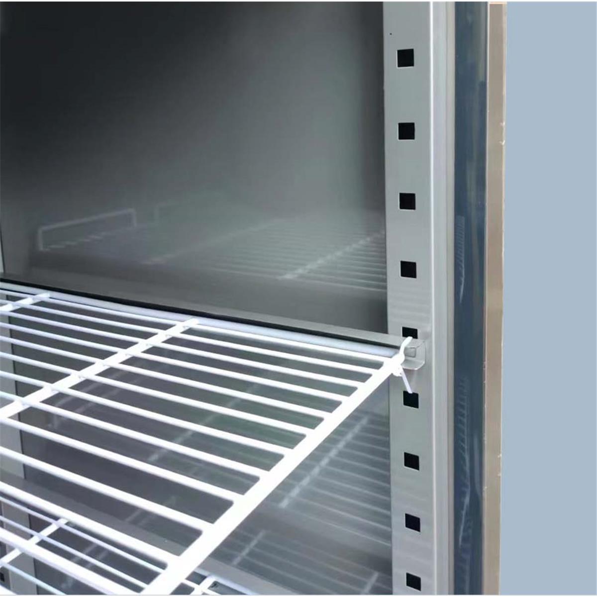 Edelstahlkühlschrank mit Glastür 1333 Liter GN2/1 Gastronics - CPGASTRO