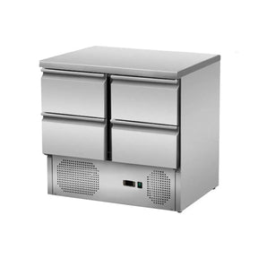 Kühltisch mit 4 Schubladen Unterbaukühlung 90x70 - CPGASTRO
