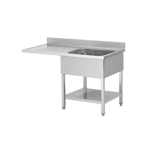 Spültisch für Spülmaschine Becken Rechts Tiefe 60 - CPGASTRO