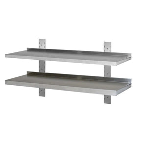 Wandbord Edelstahl verstärkt 2 Boden Tiefe 40 - CPGASTRO