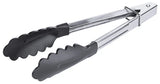 Edelstahl Bratzange 23-40 cm hochglänzend mit Feder und Verschlussschieber - CPGASTRO