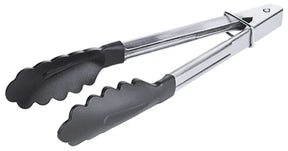 Edelstahl Bratzange 23-40 cm hochglänzend mit Feder und Verschlussschieber - CPGASTRO