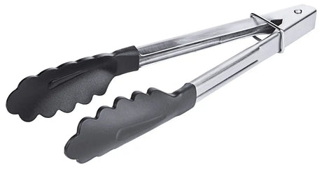 Edelstahl Bratzange 23-40 cm hochglänzend mit Feder und Verschlussschieber Contacto - CPGASTRO