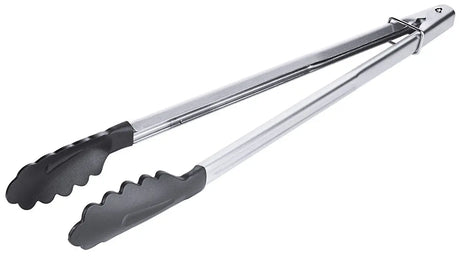 Edelstahl Bratzange 23-40 cm hochglänzend mit Feder und Verschlussschieber Contacto - CPGASTRO