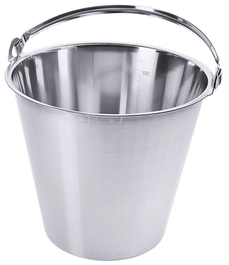 Edelstahl Eimer ohne Bodenreifen  7 bis 15 Liter konische Form Contacto - CPGASTRO