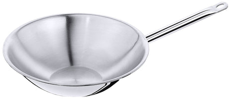 Wok Edelstahl mehrschichtig flacher Boden Contacto - CPGASTRO