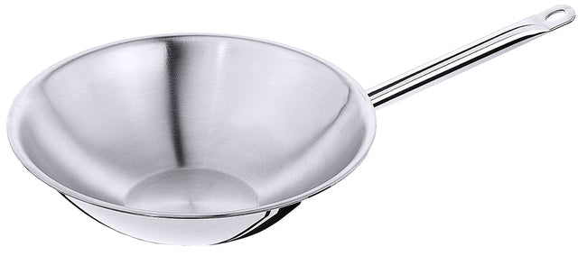 Wok Edelstahl mehrschichtig flacher Boden Contacto - CPGASTRO