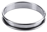 Stainless steel flat cake base ring 8 cm