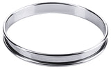 Stainless steel flat cake base ring 8 cm