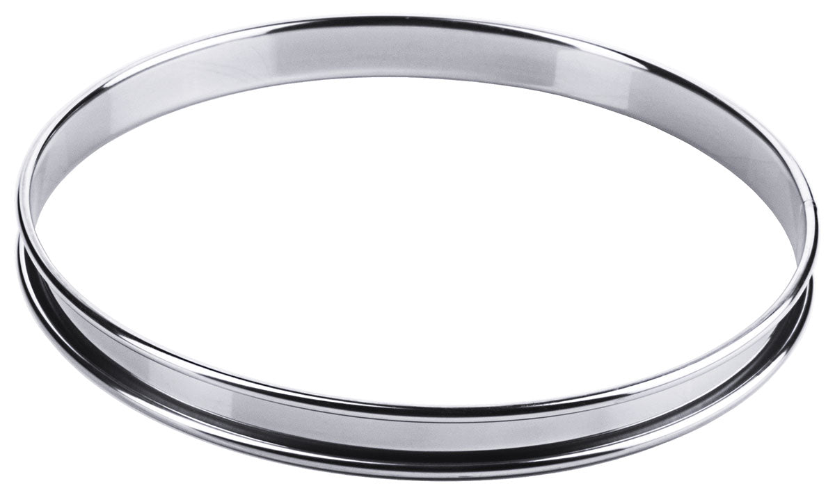 Stainless steel flat cake base ring 8 cm